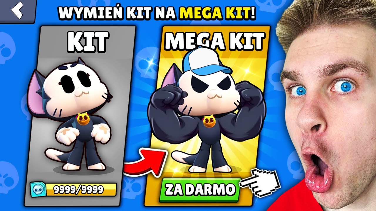 JAK WYMIENIĆ ⚠️ LEGENDARNY ZADYMIARZ KIT na NOWY *MEGA KIT* 🐈 (za 30 ZŁ) w Brawl Stars! 😱