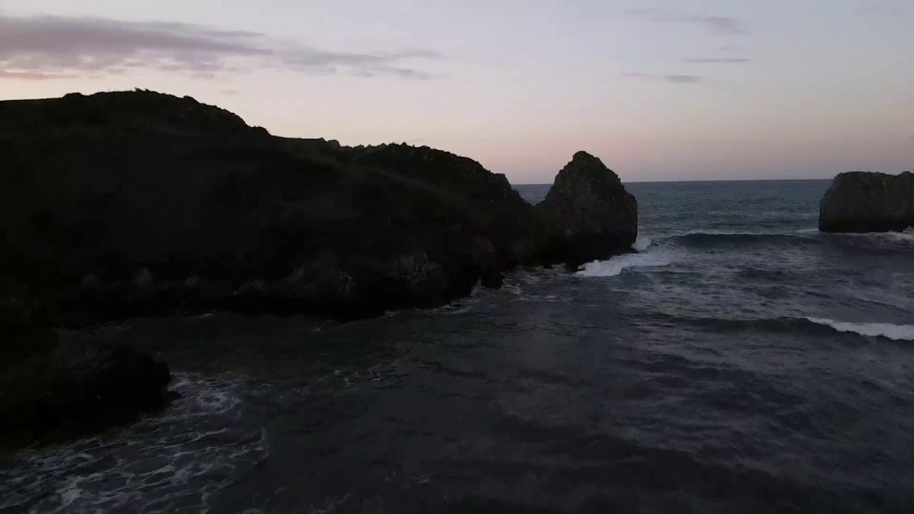 Accidente con dron Playa de  Berellin Cantabria .