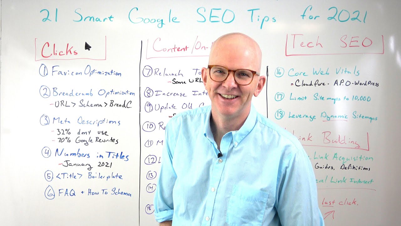 21 Smart SEO Tips for 2021 | Cyrus Shepard #WhiteboardFriday #seo