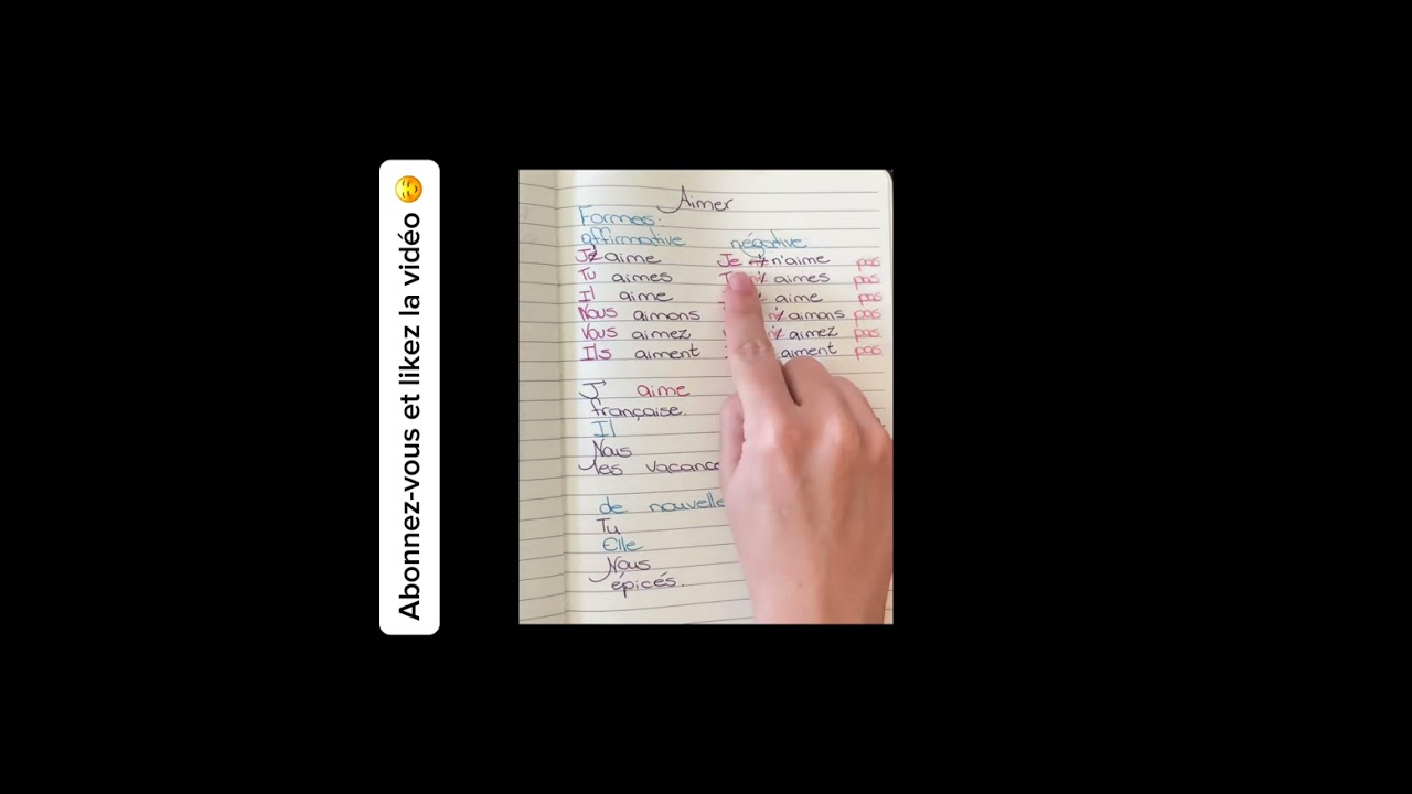 Le verbe aimer en français. Comment conjuguer le verbe aimer en français ? Conjugaison de verbes