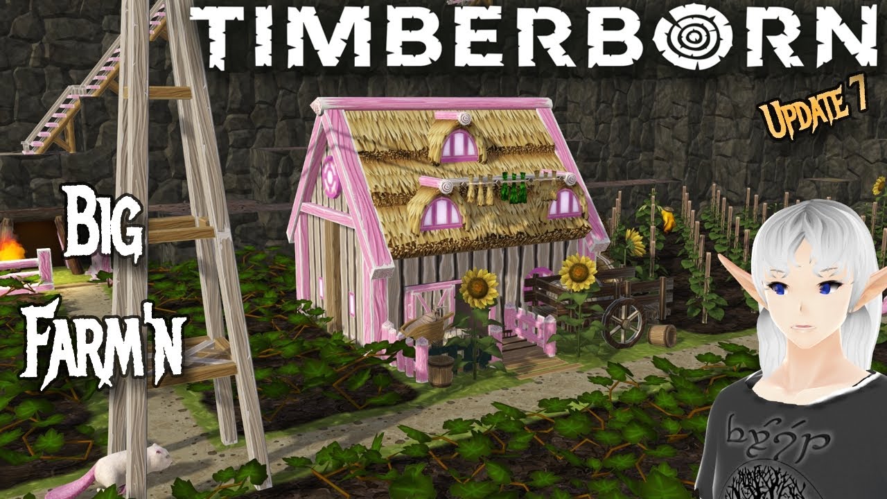 Regular Farms?  No its time for BIG FARM'N &ndash; Timberborn Update 7 - Whitepaws mod [E8]