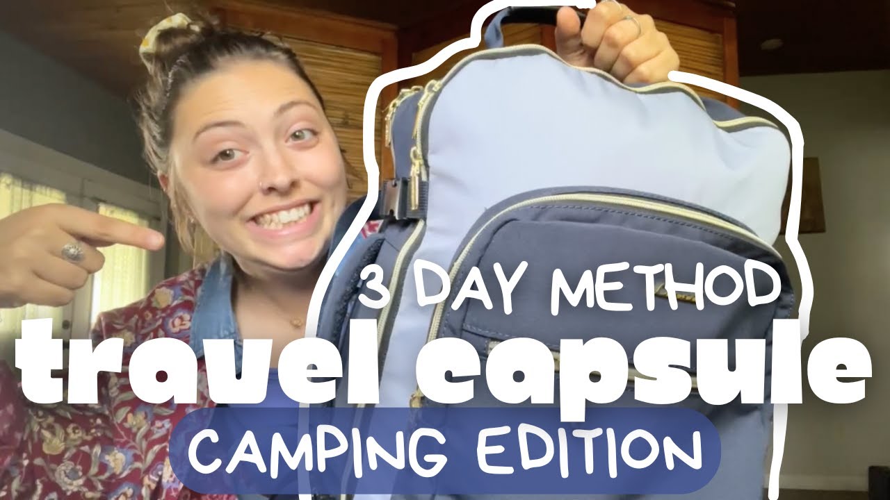 travel capsule wardrobe camping edition | 3 day method
