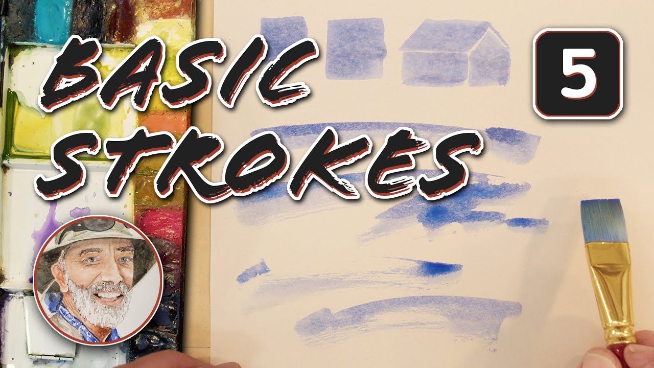 How to Put Paint to Paper — First Watercolor Brushstrokes for Absolute Beginners