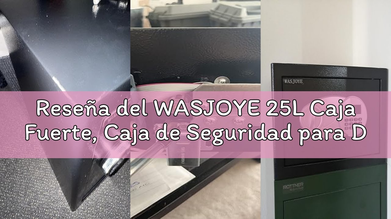 Reseña del WASJOYE 25L Caja Fuerte, Caja de Seguridad para Dinero con Teclado Digital Electrónico, C