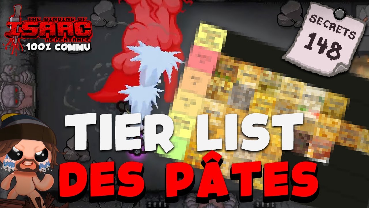 #10 TIER LIST DES PÂTES - Isaac Repentance DEADGOD COMMU 2025
