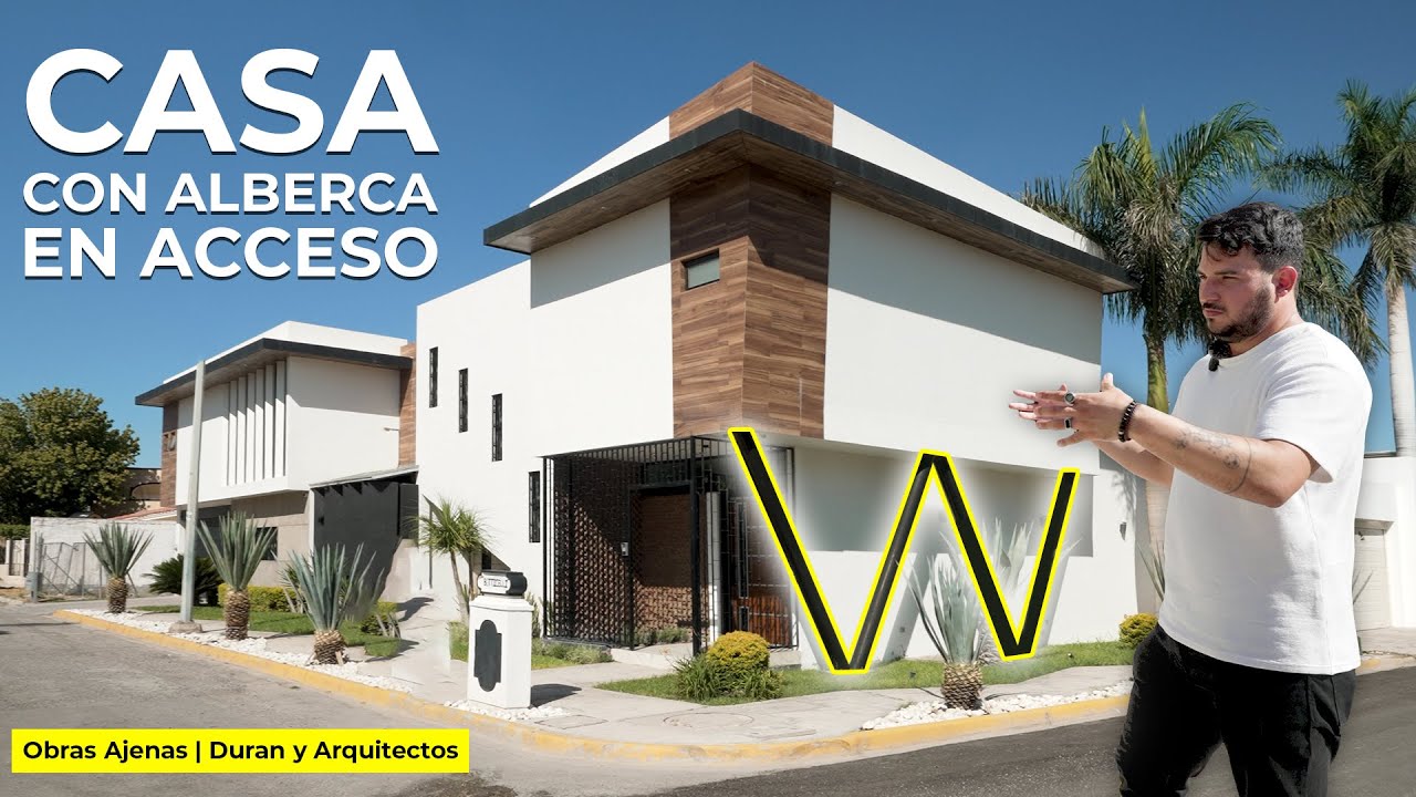 CASA con ALBERCA en INGRESO y HERMOSA DOBLE ALTURA | Obras Ajenas | Durán y Arquitectos