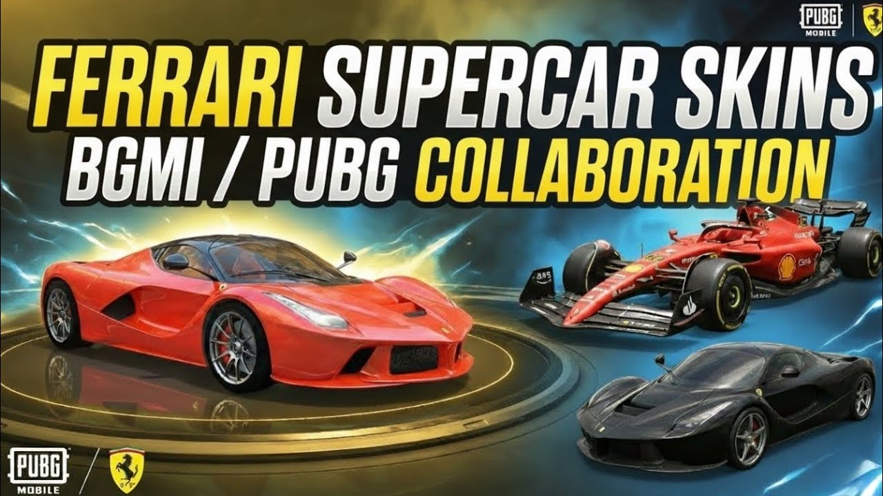 😱 PUBG MOBILE x Ferrari Event | All Ferrari Skins & Full Gameplay