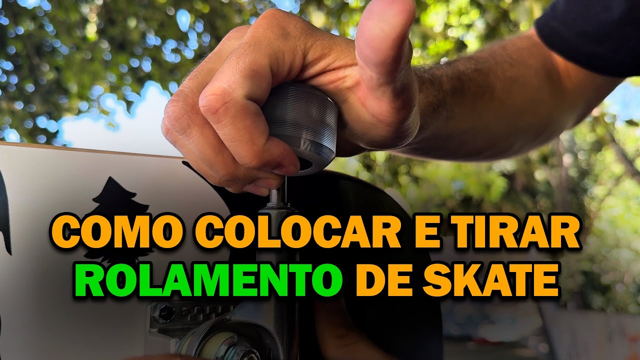 COMO COLOCAR E TIRAR ROLAMENTO DA RODA DO SKATE