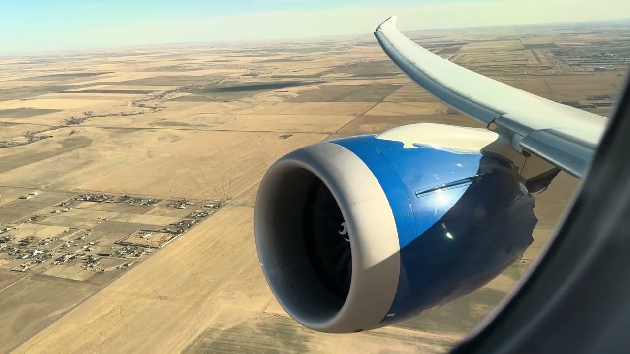 Turbulent and Choppy Departure from Denver to Frankfurt - United 787-9
