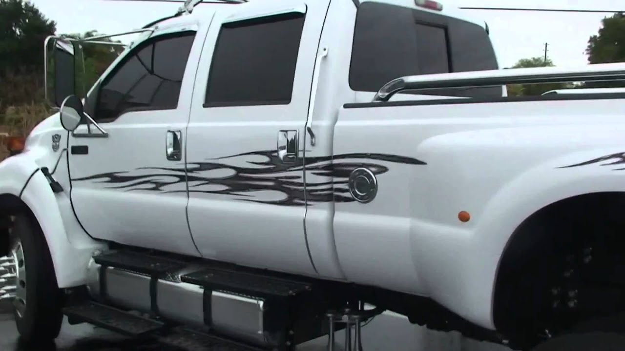 NICE BIG HUGE DIESEL FORD 6 WHEELED REDNECK PICKUP TRUCK