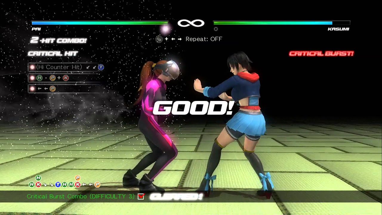Dead or Alive 5: Last Round - Pai Combo Challenge [60 FPS]