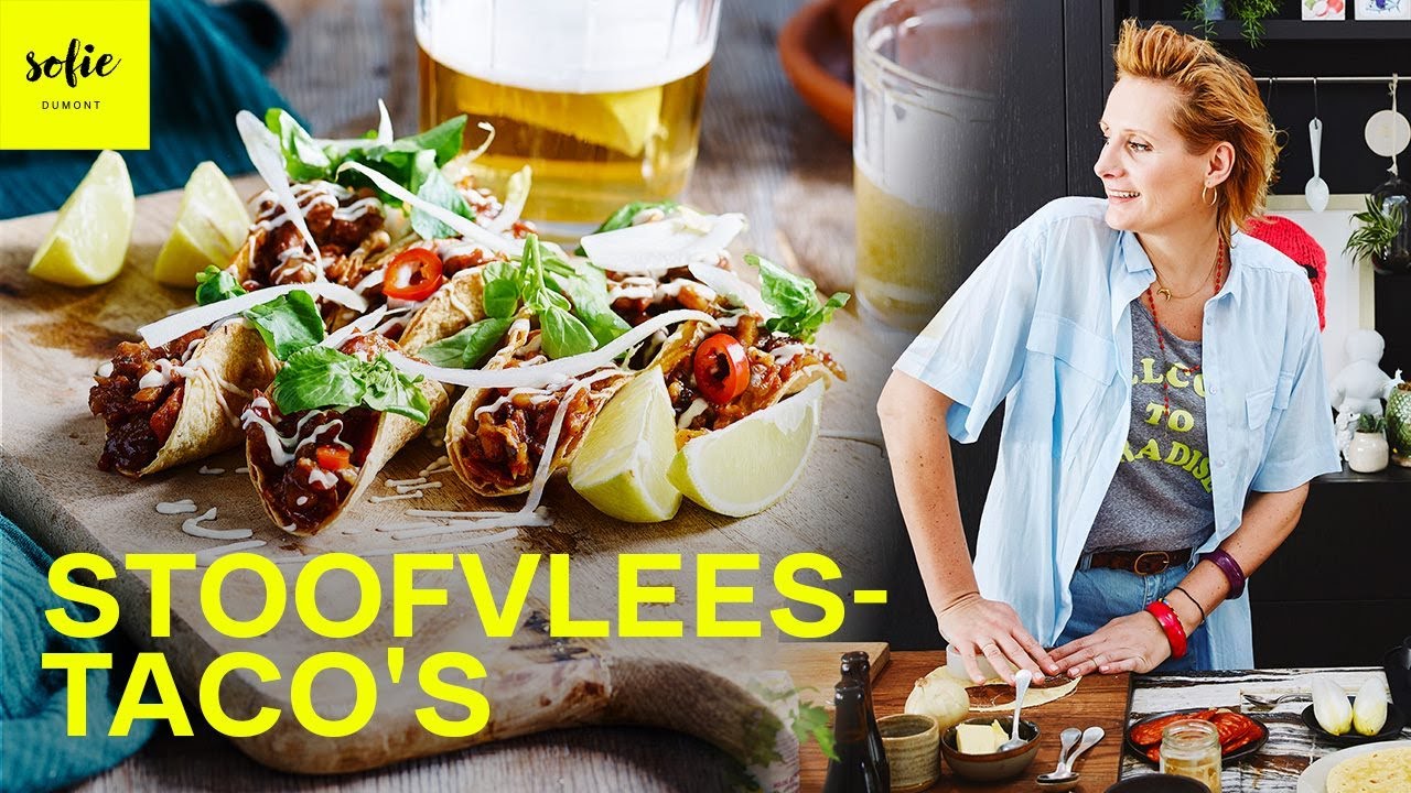 Crunchy stoofvleestaco's met chorizo en jalapeños | Sofie Dumont