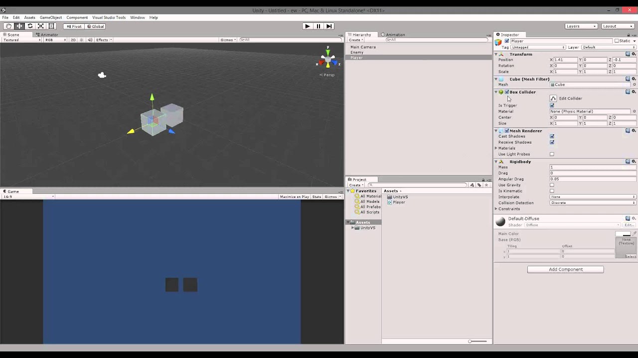 Unity OnTrigger tutorial