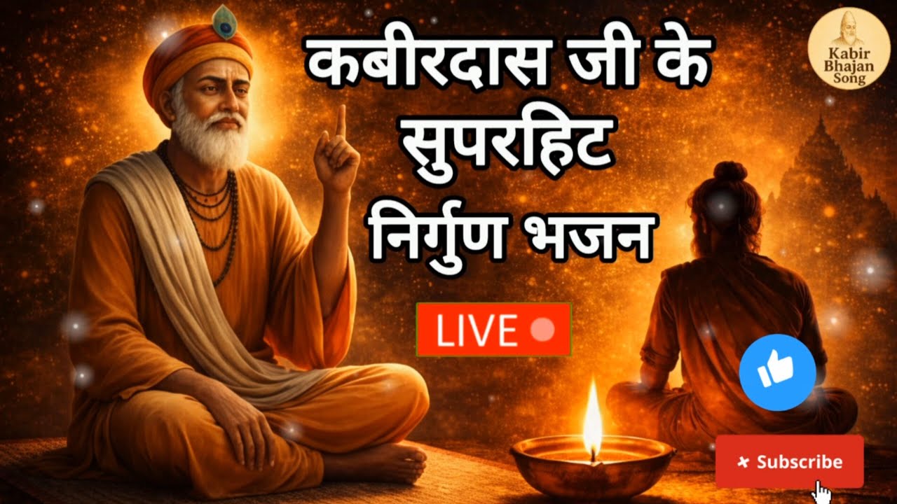 कबीरदास जी के अमर निर्गुण भजन | आज सुनिए LIVE कबीर वाणी | Kabir Bhajans Live | Kabir Bhajan Song