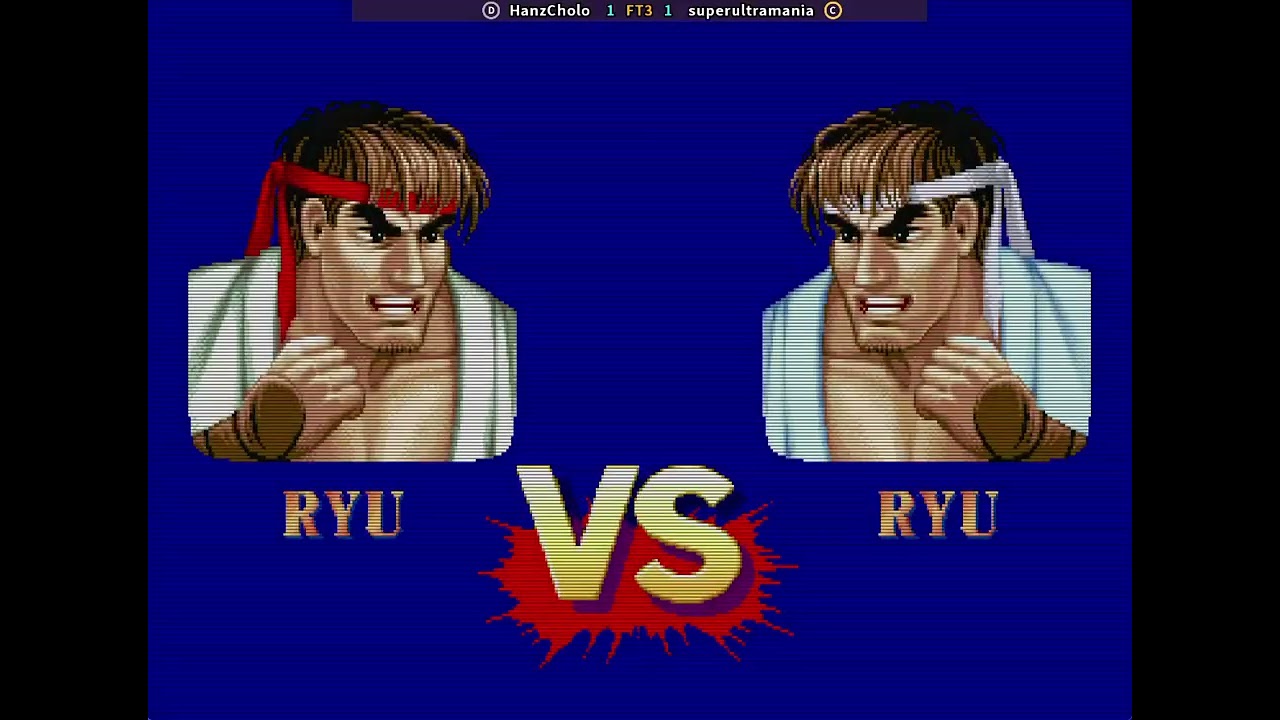 Street Fighter II' - Hyper Fighting ; HanzCholo VS superultramania