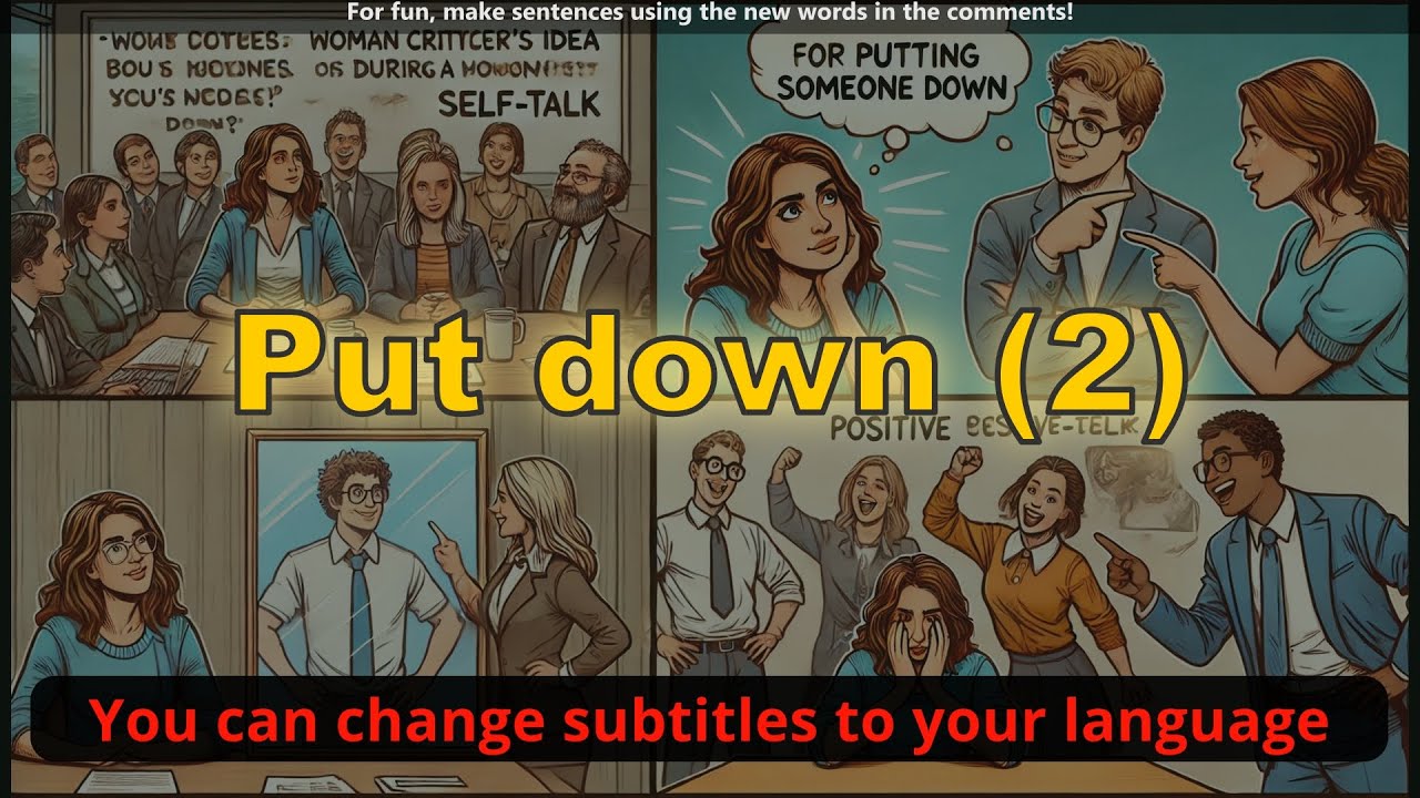 Put down meaning (criticize) with 5 examples