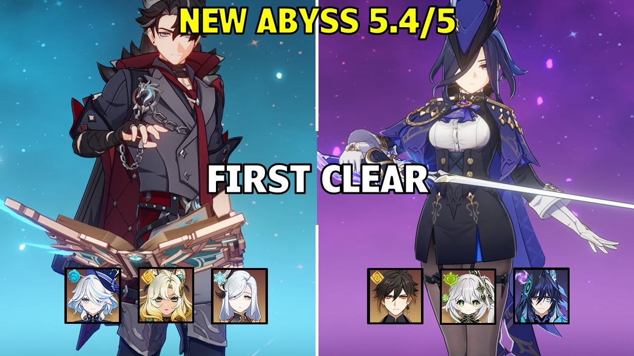 C1 Wriothesley Hypercarry & C2 Clorinde Aggravate - 5.4/5.5 Abyss -Floor 12 9 stars- Genshin Impact