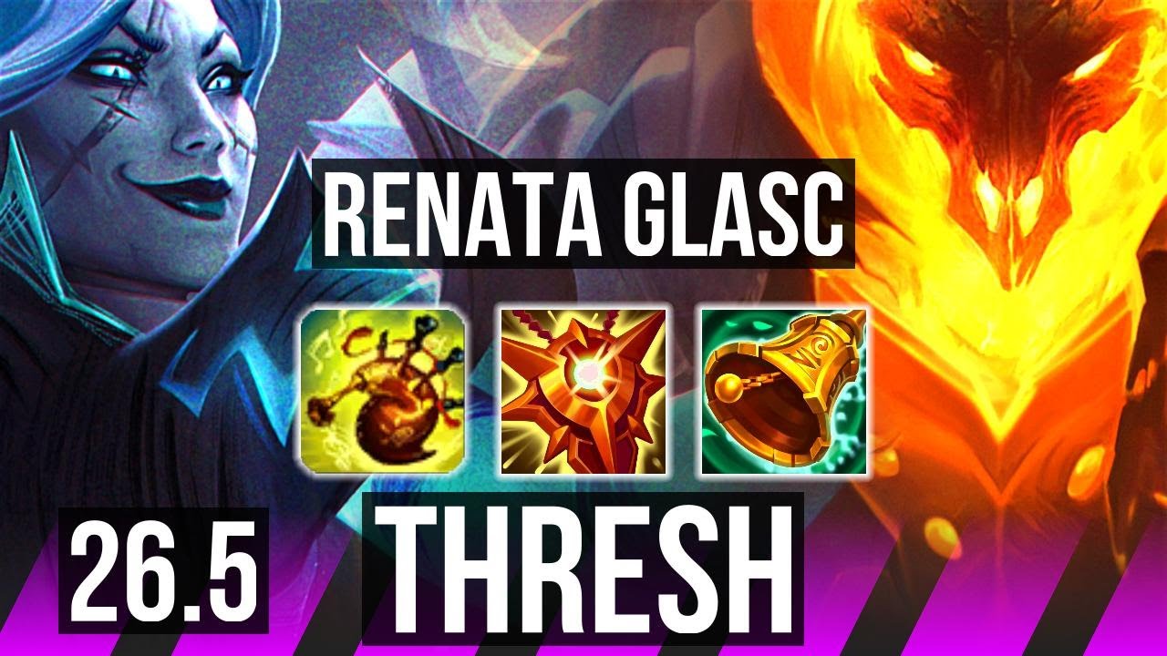 RENATA GLASC & Jinx vs THRESH & Sivir (SUP) | 15K damage | KR Diamond | 26.5