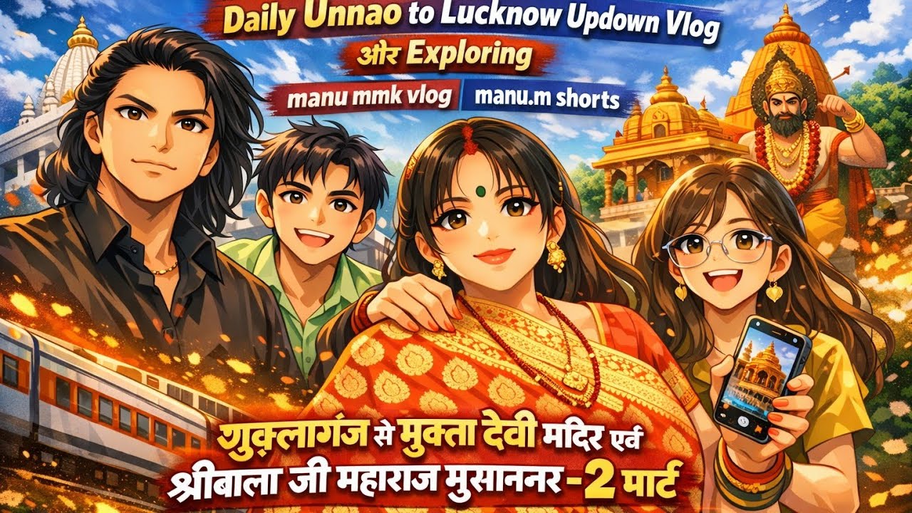 Daily Unnao to LKO Updown Vlog |शुक्लागंज से मुक्तादेवीमंदिर एवं श्रीबालाजी महाराज मूसानगर यात्रा-2