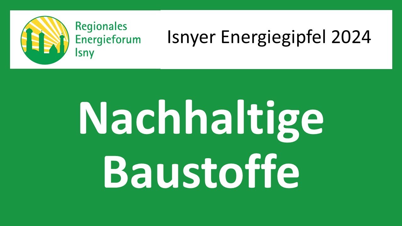 Nachhaltige Baustoffe für Neubau und energetische Sanierung im Bestand
