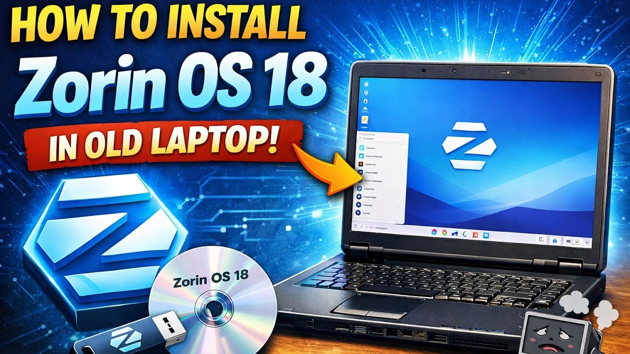 Install Zorin OS 18 on Old Laptop | Download & Step-by-Step Guide (2026)