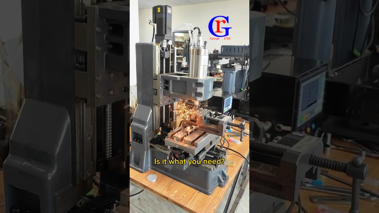 Is a mini milling machine with a cast iron bed your favourite?#cncmachine #cnc #diy #creativity #fyp