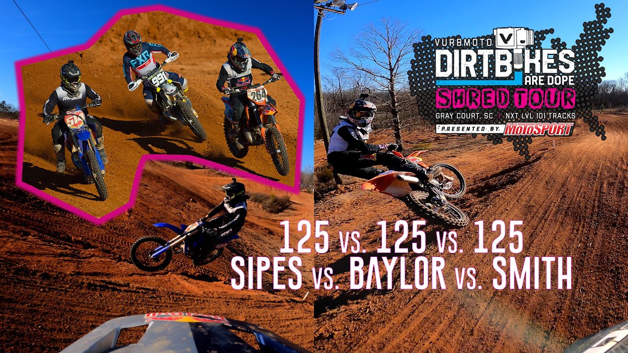 125 vs 125 vs 125 EPIC BATTLE: The Shred Tour Showdown -  vurbmoto