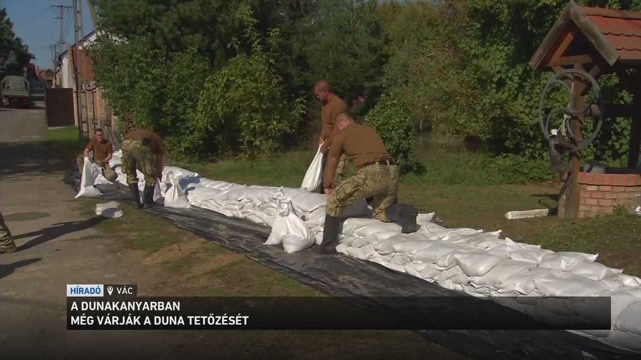 A Dunakanyarban még várják a Duna tetőzését