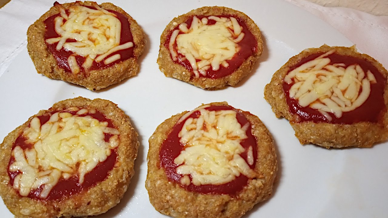 🍕Cheto pizzette proteiche da aperitivo senza uova, glutine, cavolfiore e lievito #dietachetogenica