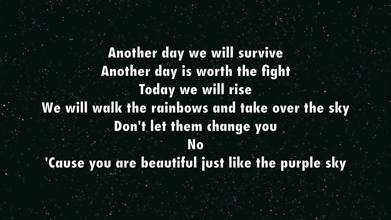 Purple Sky - Greyson Chance (lyrics)