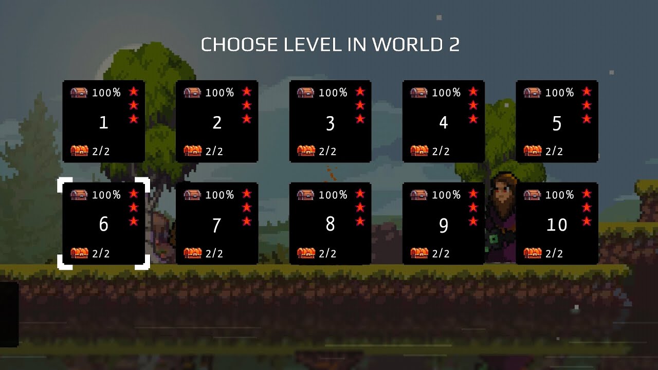 Apple knight - World 2 - level 6 with all chests and secret rooms