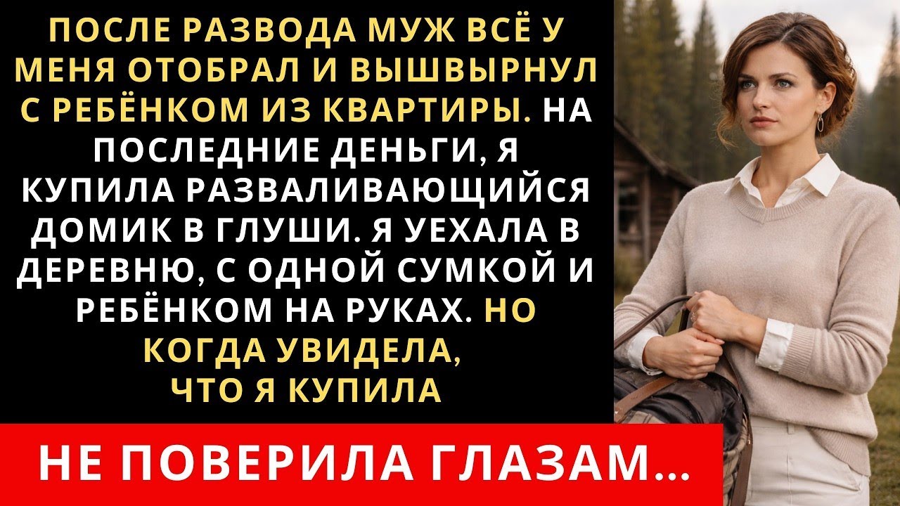 После развода муж всё у меня отобрал и вышвырнул с ребёнком из квартиры  На последние деньги, я