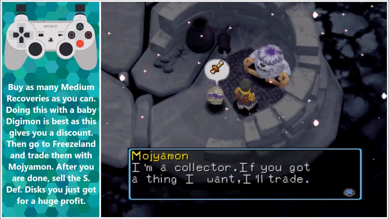Digimon World Exploit - Mojyamon money trick