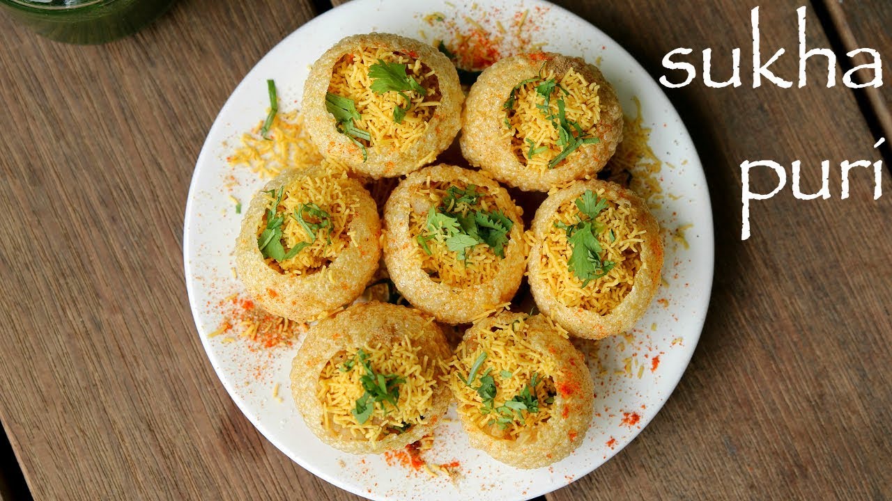 sukha puri recipe | सूखा पूरी रेसिपी | stuffed sukha poori chaat | sukha masala puri
