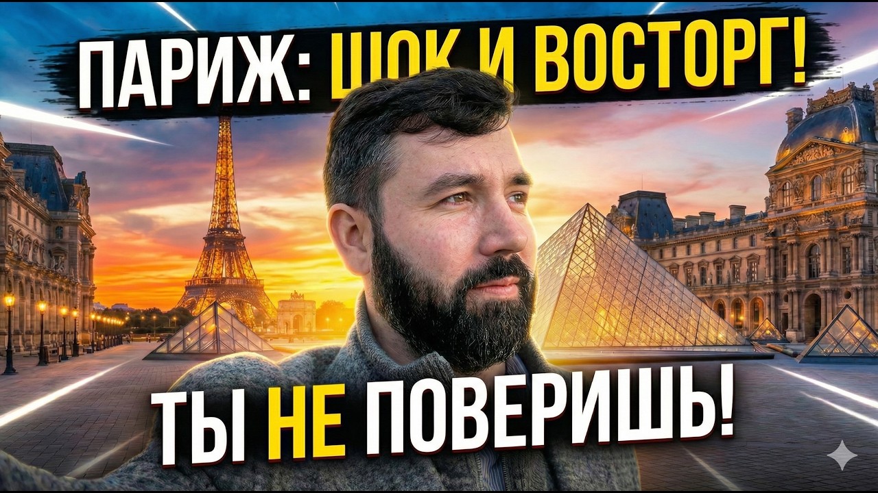 Приехал в Париж! Первые впечатления 🇫🇷