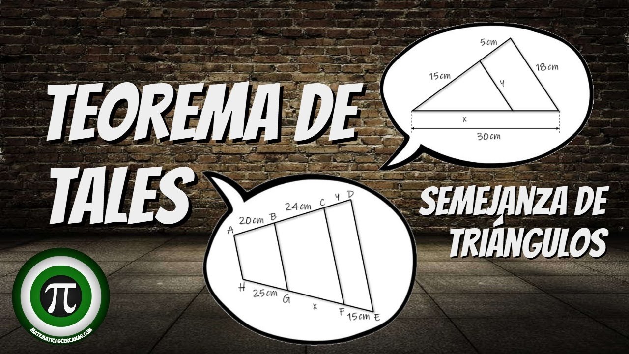 TEOREMA DE TALES 📐SEMEJANZA DE TRIÁNGULOS