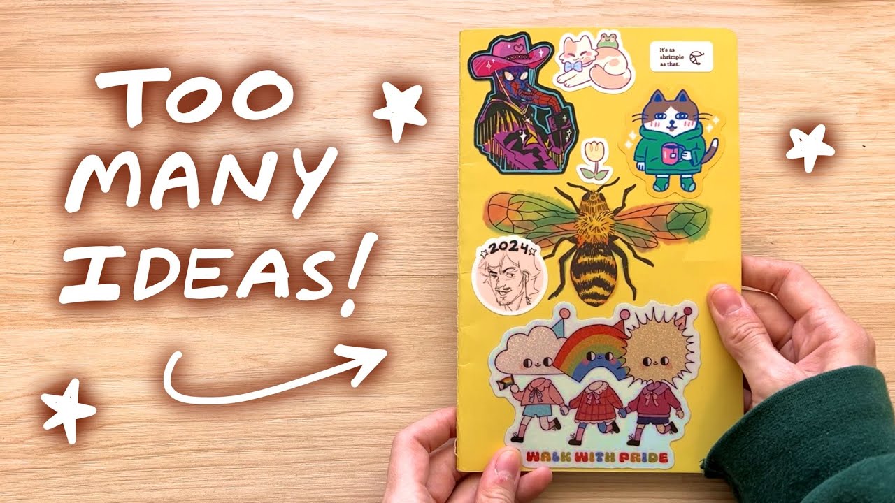 sketchbook tour: character design and painting plans (spring 2024)