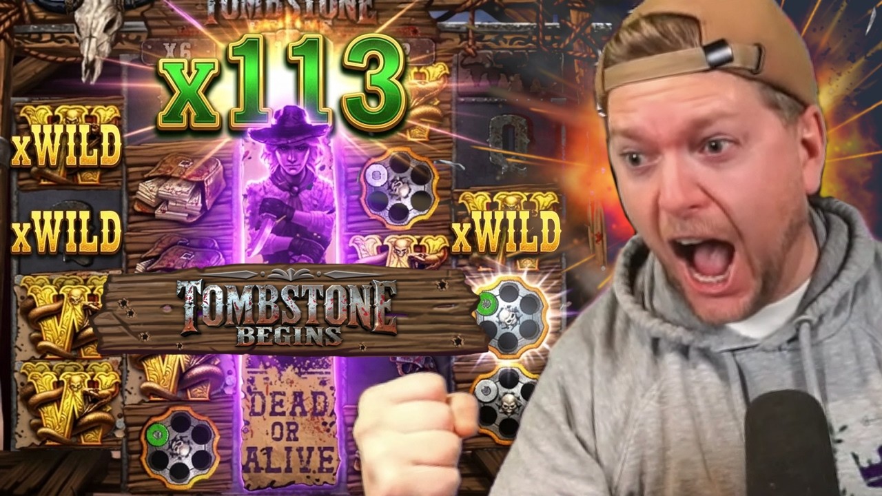 ЭТОТ НОВЫЙ СЛОТ TOMBSTONE (BEGINS) ПРОСТО БЕЗУМЕН!! 🤠