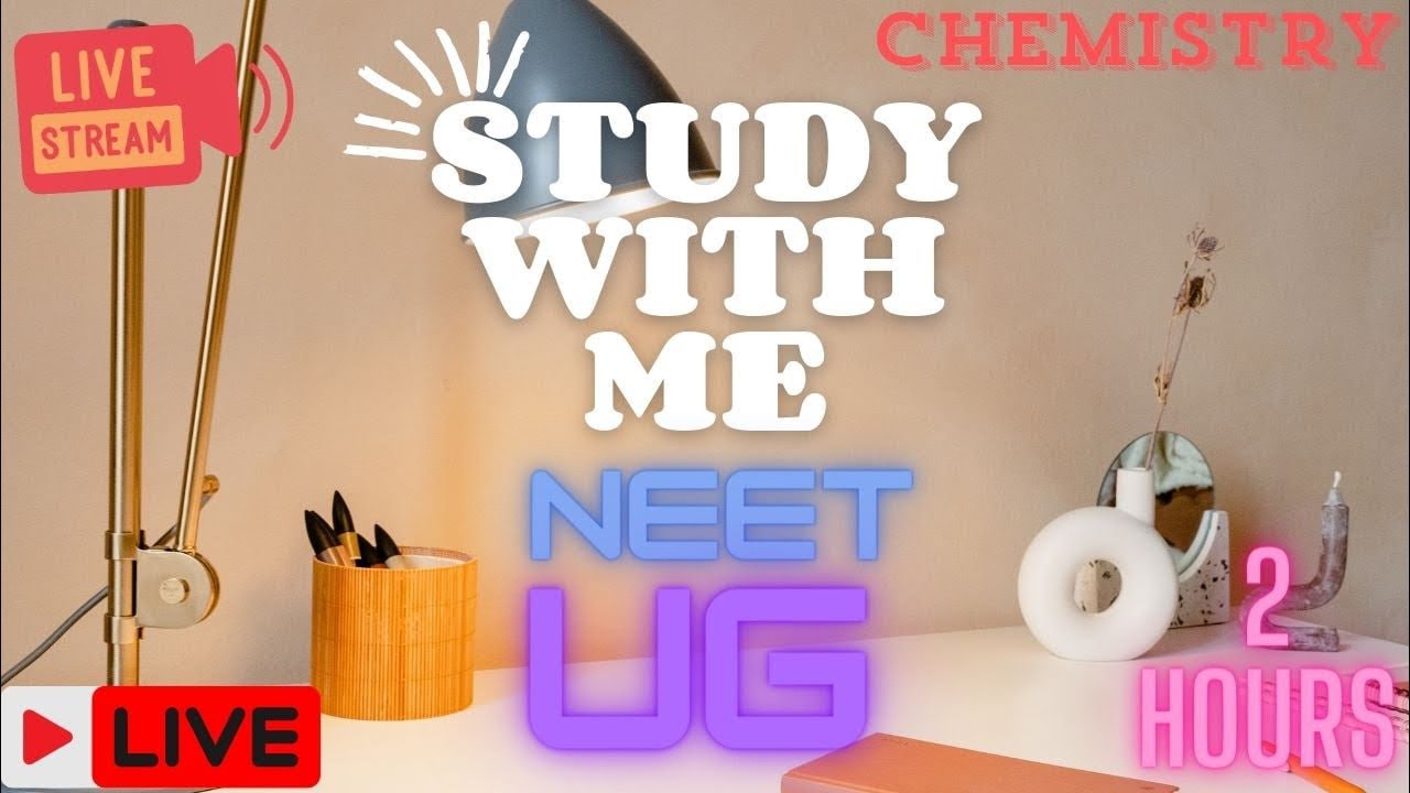 STUDY WITH ME Vlog | LIVE 🔴| NO Music | Study Hard With Me For NEET | JEE | SSC #neet #ntascam