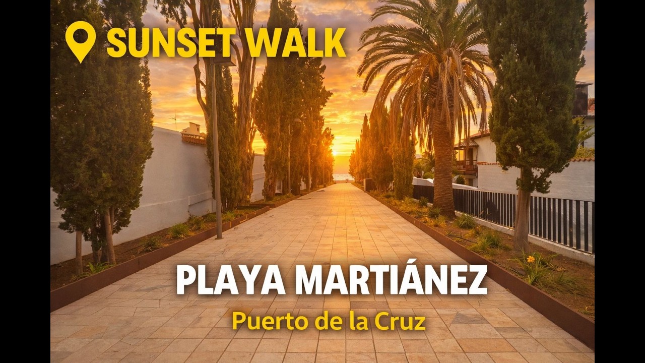 Sunset Walk Along Calle de Agatha Christie – View Over Playa Martiánez | Puerto de la Cruz
