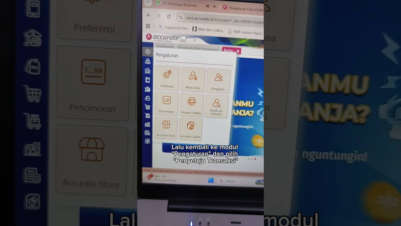 Cara Menggunakan Fitur Penyetuju Transaksi di Accurate Online #accurate #akuntansi #keuangan
