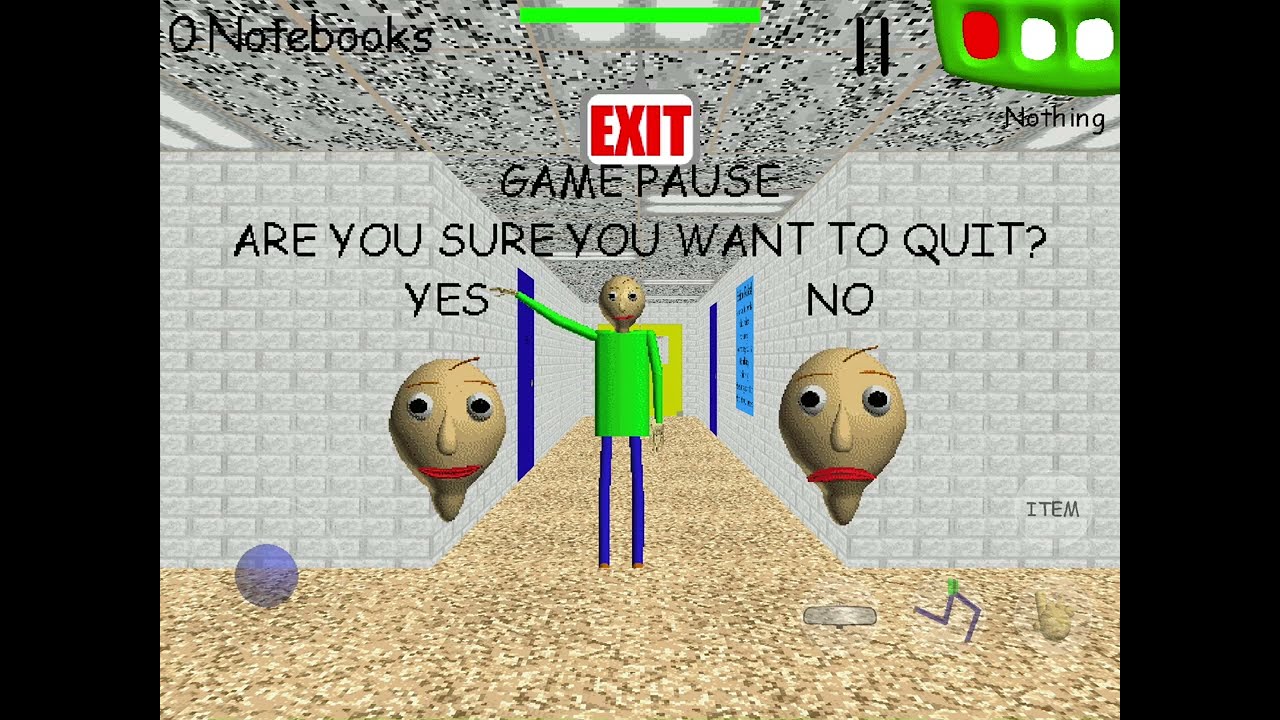 Actually trying to beat Baldi’s Basics  #youtube #baldisbasicsclassic #roblox #phone #funny #seven 