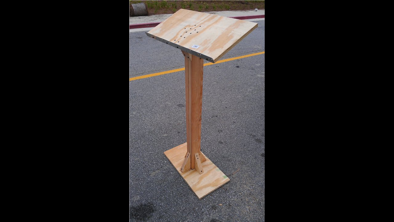 How to Build a Podium/Lectern for under $20.