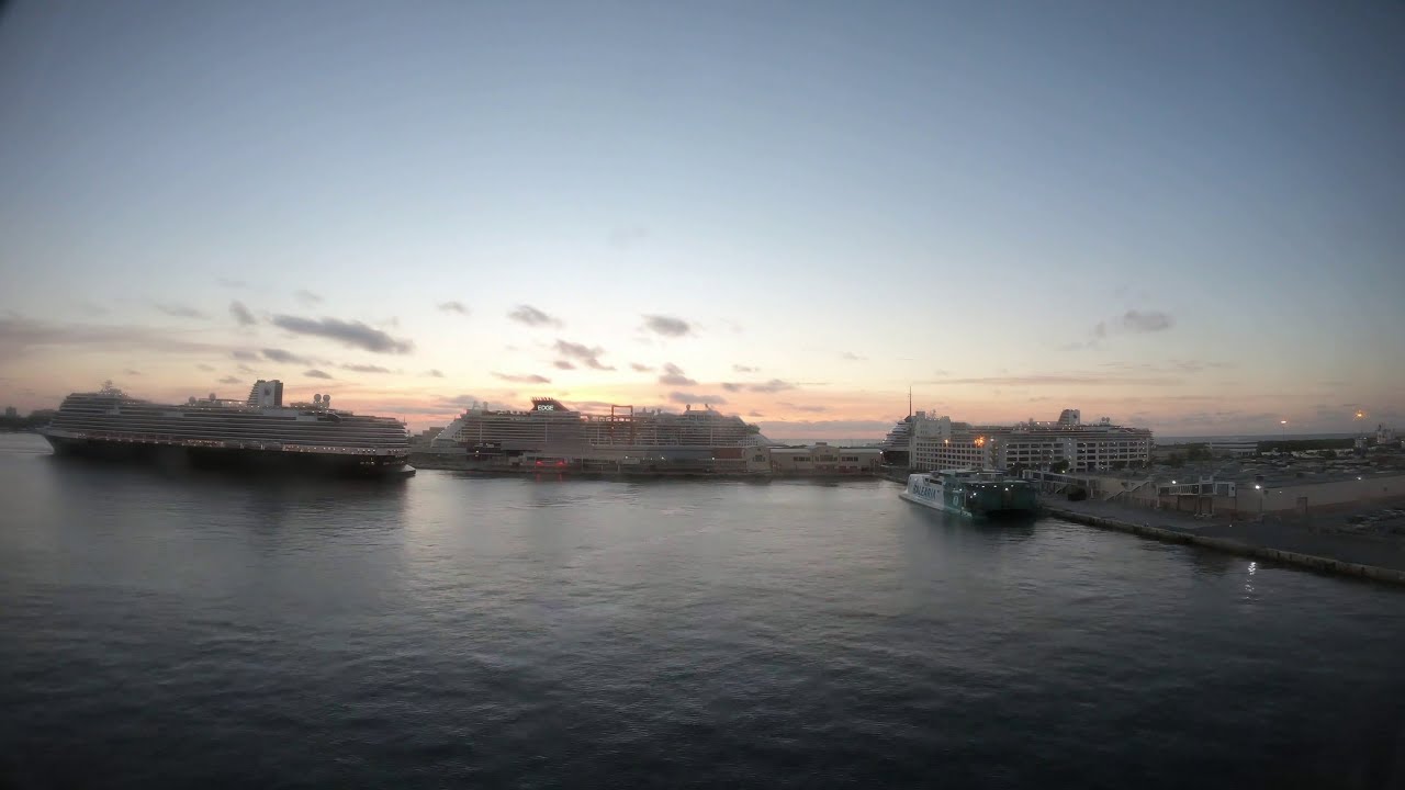 Odyssey of the Seas: 4/9/22 - 8 Night Southern Caribbean Time-lapse Arrival and Departures
