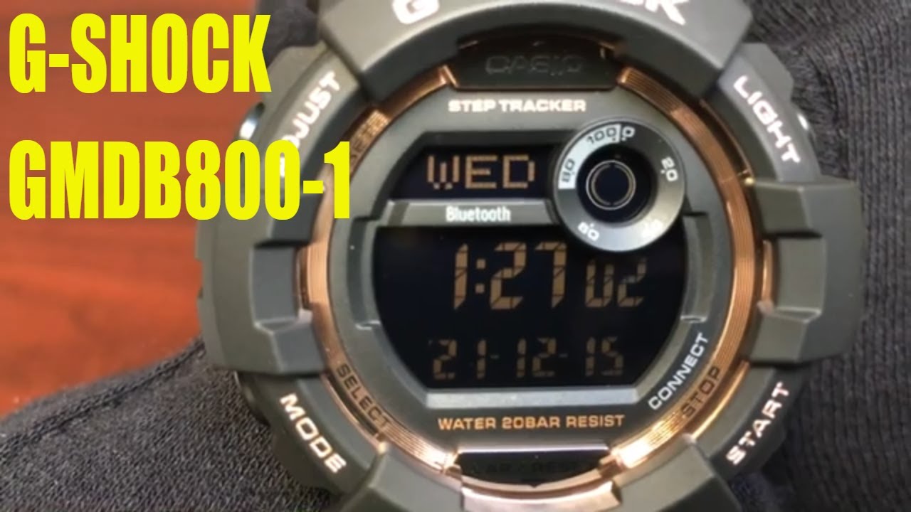Casio G-Shock S Series Bluetooth Digital Watch GMDB800-1