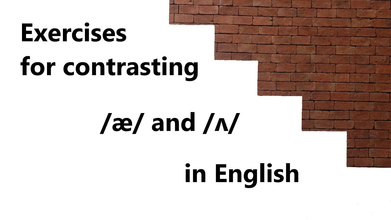 How to pronounce /æ/ and /ʌ/ in English (Sound Workout) #pronunciation