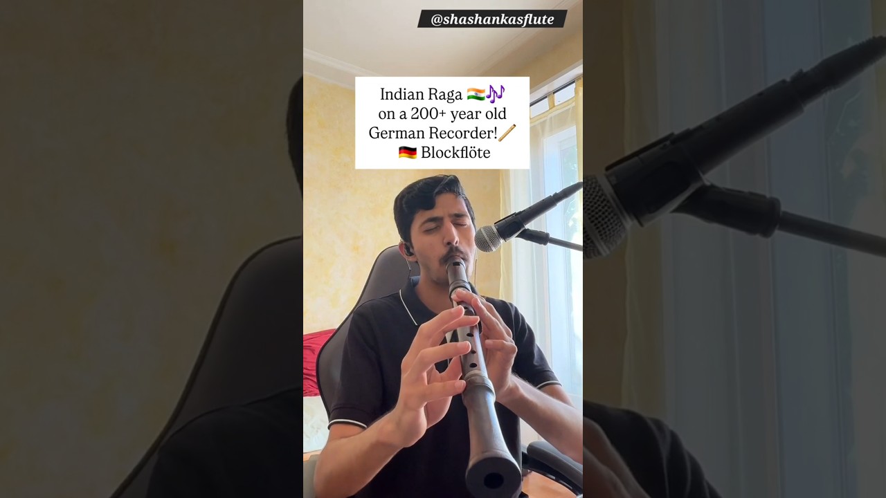 Raga Rageshree on an over 200 year old german Blockflöte/ Recorder 