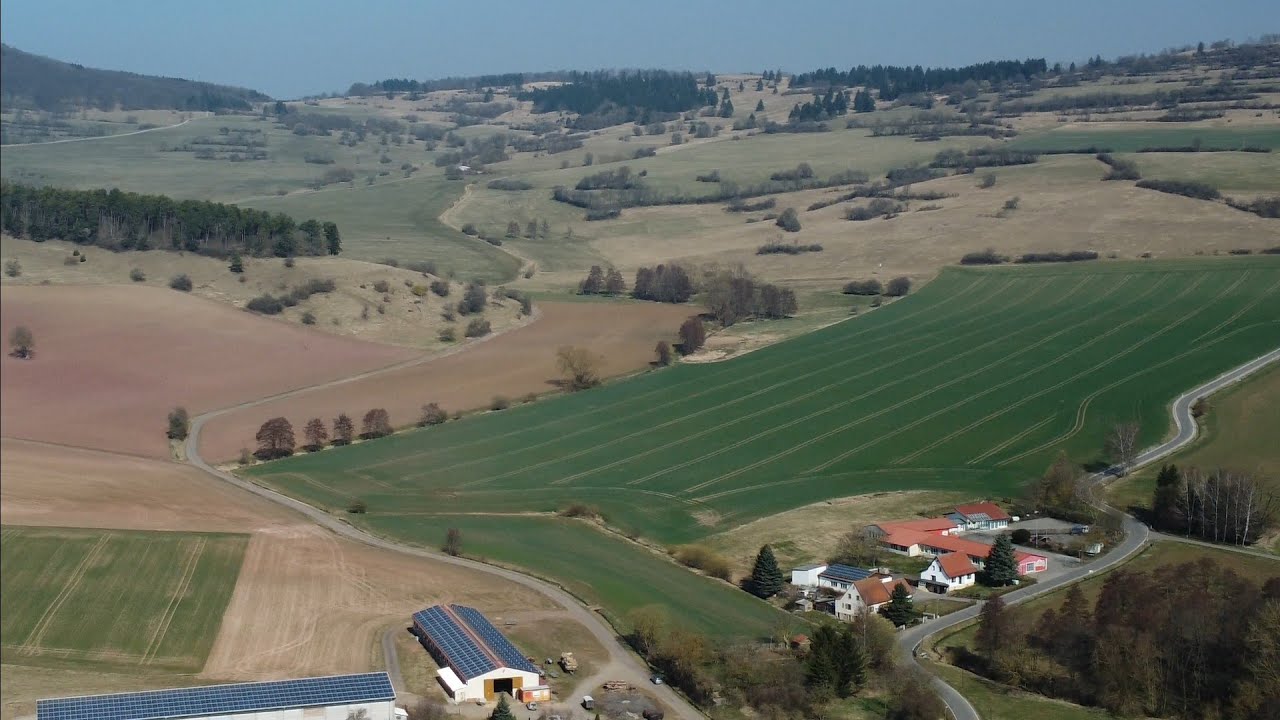 Helmershausen ⛪ Rhönblick | Rotes Schloss 🏰 DJI Mini 2 Footage | Thüringen | Rhön | 4K