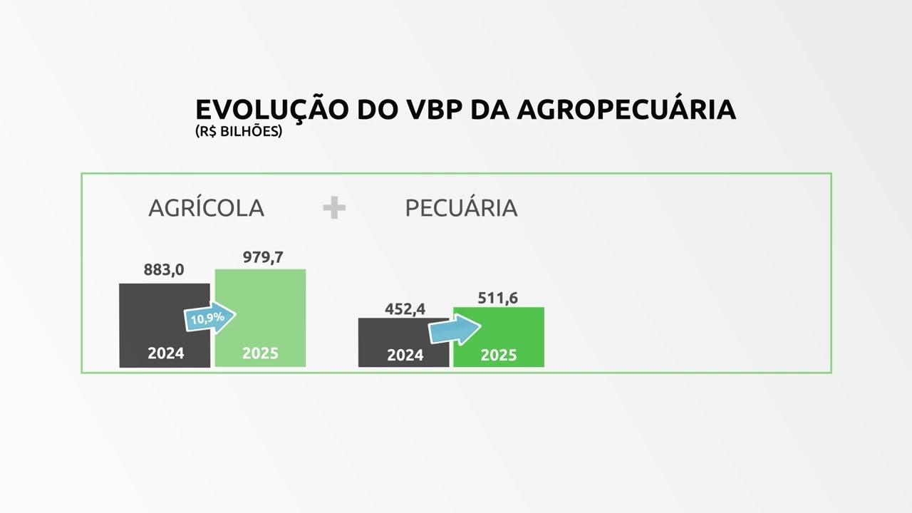 VBP da agropecu&aacute;ria deve avan&ccedil;ar 11,7% em 2025