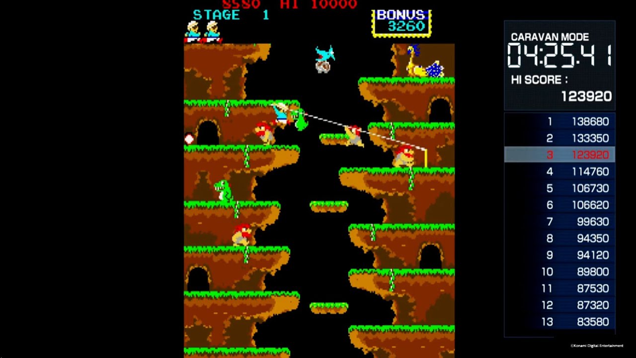 アーケードアーカイブス ロックンロープ【PS4】キャラバンモード　124100pts.